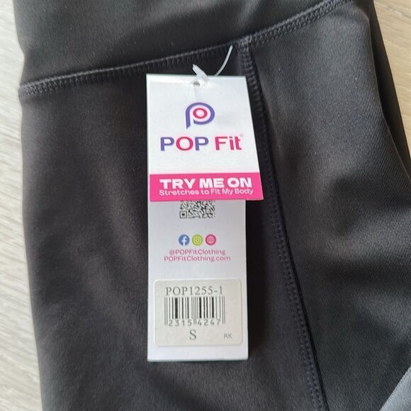 Pop Fit Quinn (POP1255-1) Black/Iron Gate S NWT IN PACKAGE - Picture 3 of 7
